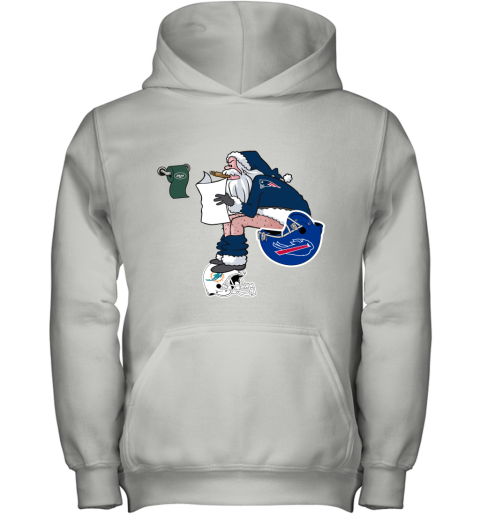 Santa Claus New England Patriots Shit On Other Teams Christmas Youth Hoodie