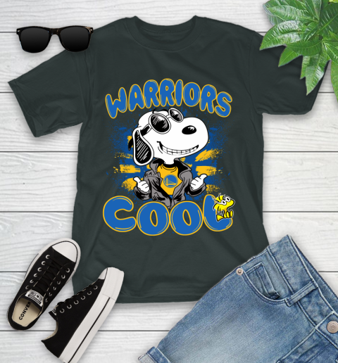 NBA Basketball Golden State Warriors Cool Snoopy Shirt Youth T-Shirt - Image 6