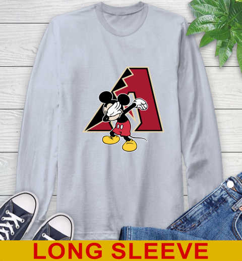 Arizona Diamondbacks MLB Baseball Dabbing Mickey Disney Sports Long Sleeve T-Shirt 6