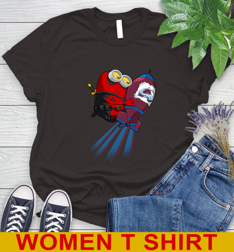 NHL Hockey Colorado Avalanche Deadpool Minion Marvel Shirt Women's T-Shirt 9