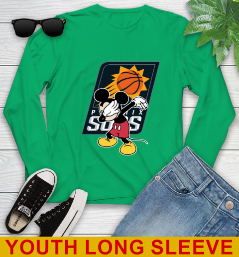 Phoenix Suns NBA Basketball Dabbing Mickey Disney Sports Youth Long Sleeve 7