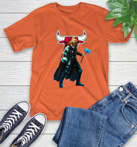 NBA Thor Avengers Endgame Basketball Chicago Bulls T-Shirt 5