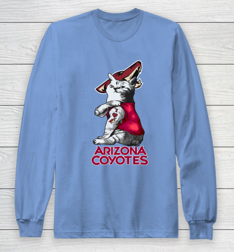 NHL My Cat Loves Arizona Coyotes Hockey Long Sleeve T-Shirt 9 NHL My Cat Loves Arizona Coyotes Hockey Long Sleeve T-Shirt - Image 9
