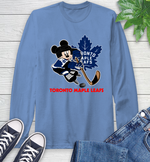 NHL Toronto Maple Leafs Mickey Mouse Disney Hockey T Shirt Long Sleeve T-Shirt 11