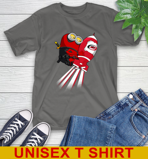 NHL Hockey Carolina Hurricanes Deadpool Minion Marvel Shirt T-Shirt 10