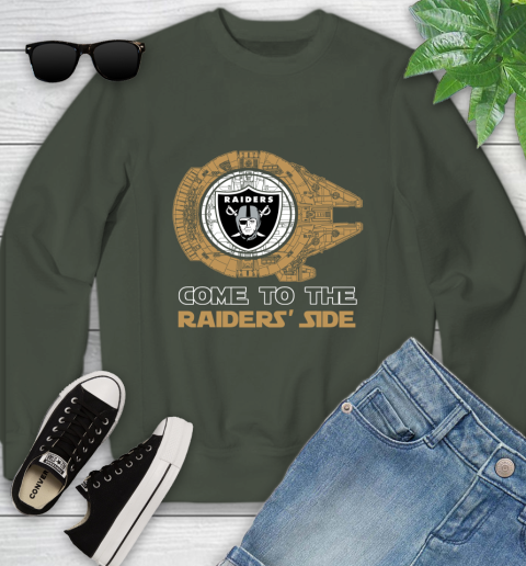 NFL Come To The Oakland Raiders Wars Football Sports Youth Sweatshirt 9