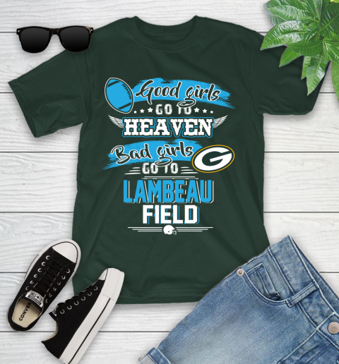 Green Bay Packers NFL Bad Girls Go To Lambeau Field Shirt Youth T-Shirt 5
