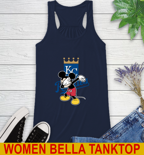 Kansas City Royals MLB Baseball Dabbing Mickey Disney Sports Racerback Tank 11