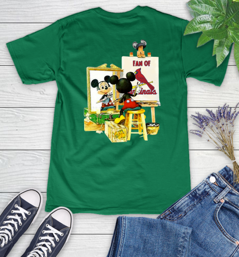MLB Baseball St.Louis Cardinals Mickey Drawing Shirt 75