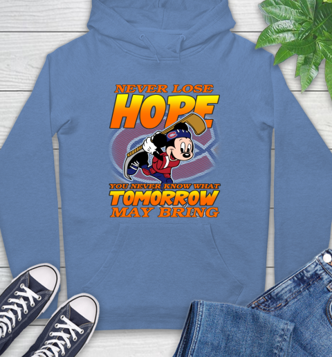 Montreal Canadiens NHL Hockey ootball Mickey Disney Never Lose Hope Hoodie 11