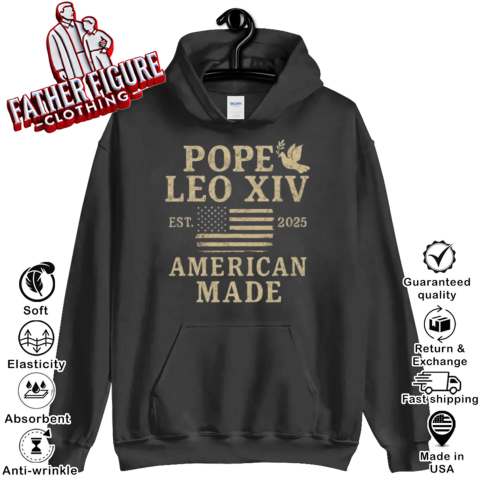 Pope Leo Xiv First American Pope Hoodie