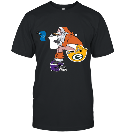 Santa Claus Chicago Bears Shit On Other Teams Christmas Unisex Jersey Tee 