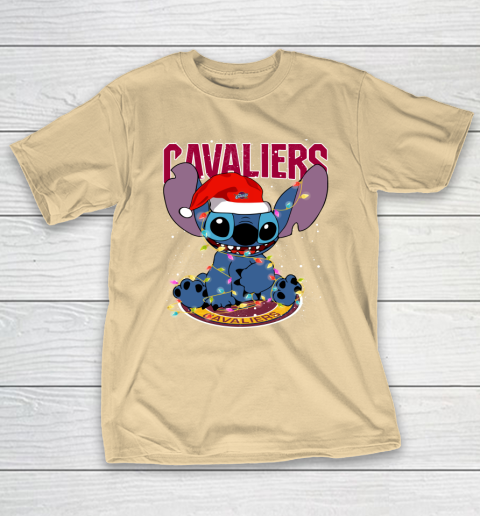 Cleveland Cavaliers NBA noel stitch Basketball Christmas T-Shirt 5