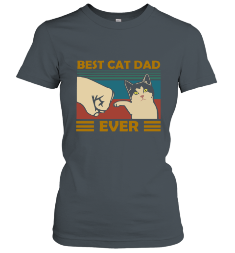 w0w6 best cat dad ever fist dash with cat vintage ladies t shirt 20 front dark heather