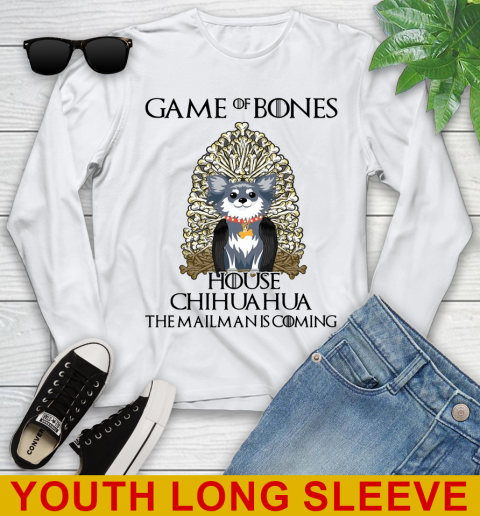 Game of bones house chihuahua dog the mailman is coming tshirt 102