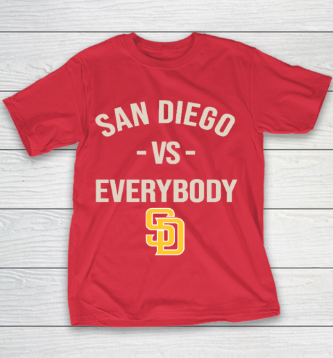 San Diego Padres Vs Everybody Youth T-Shirt - Image 8