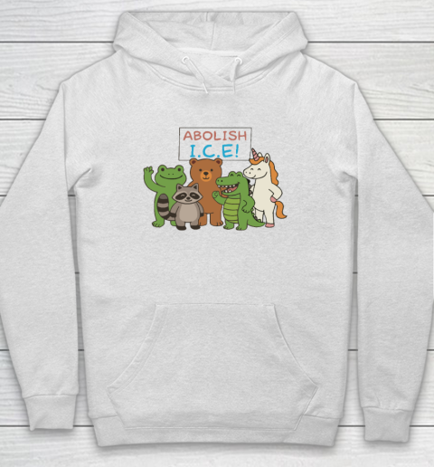 Abolish ICE Frog Unicorn Raccoon Bear Dinosaur Protest Hoodie