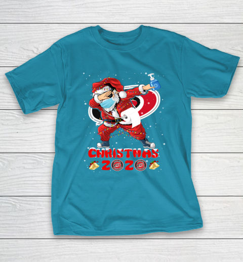 Carolina Hurricanes Funny Santa Claus Dabbing Christmas 2020 NHL T-Shirt 7