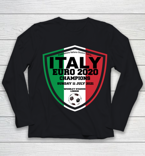 Italy Football Italian Football Forza Italia Champions Euro 2020 Youth Long Sleeve