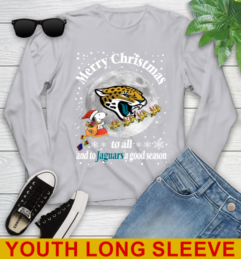 Jacksonville Jaguars Merry Christmas To All And To Jaguars A Good Season NFL Football Sports Youth Long Sleeve 5