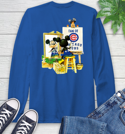 MLB Baseball Chicago Cubs Mickey Drawing Shirt 64
