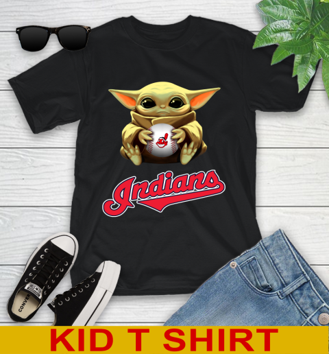 MLB Baseball Cleveland Indians Star Wars Baby Yoda Shirt 102