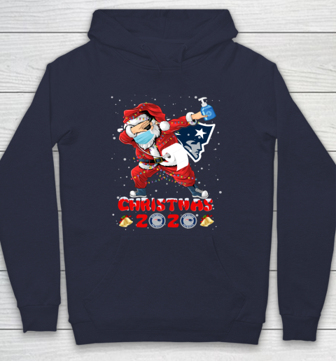 New England Patriots Funny Santa Claus Dabbing Christmas 2020 NFL Hoodie 2