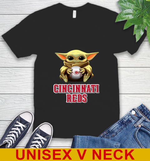 MLB Baseball Cincinnati Reds Star Wars Baby Yoda Shirt 50