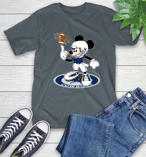 NFL Football Dallas Cowboys Cheerful Mickey Disney Shirt T-Shirt 7