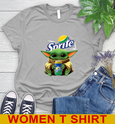 Star Wars Baby Yoda Hugs Sprite Soft Drink Shirt 93