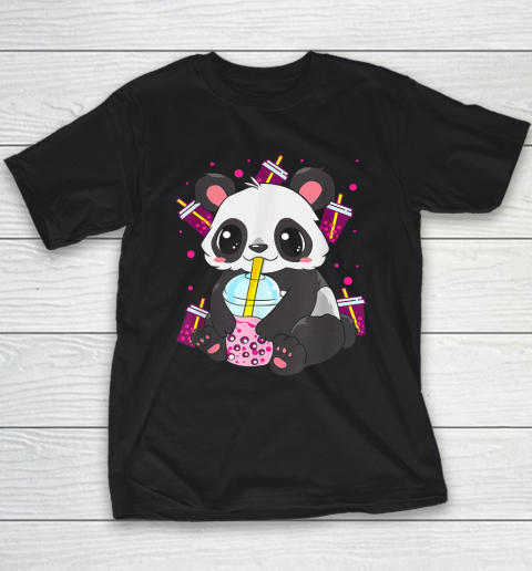 Kawaii Cute Anime Panda Boba Bubble Tea Otaku Youth T-Shirt