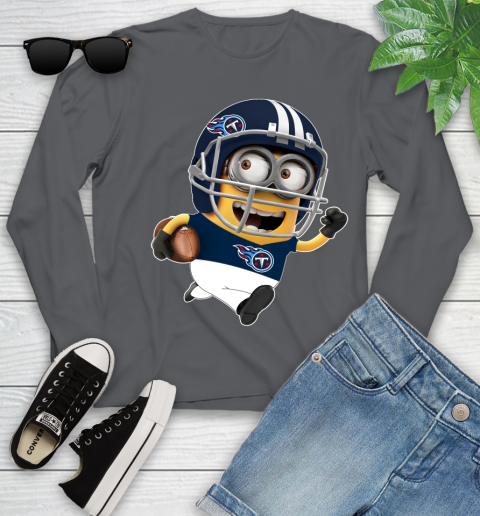 NFL Tennessee Titans Minions Disney Football Sports Youth Long Sleeve 8