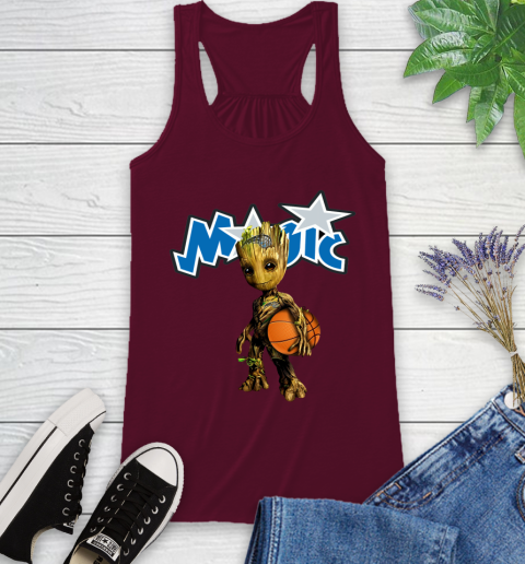Orlando Magic NBA Basketball Groot Marvel Guardians Of The Galaxy Racerback Tank 3