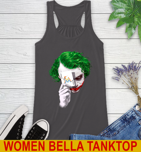 Miami Marlins MLB Baseball Joker Card Shirt Racerback Tank 10