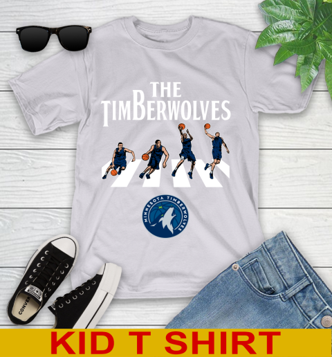 NBA Basketball Minnesota Timberwolves The Beatles Rock Band Shirt Youth T-Shirt 4