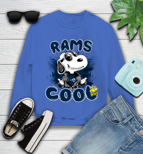 NFL Football Los Angeles Rams Cool Snoopy Shirt Youth Sweatshirt 5