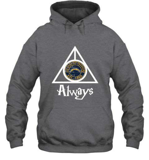 Always Love The Los Angeles Chargers x Harry Potter Mashup NFL rs0r always love the los angeles chargers x harry potte hoodie 23 front dark heather