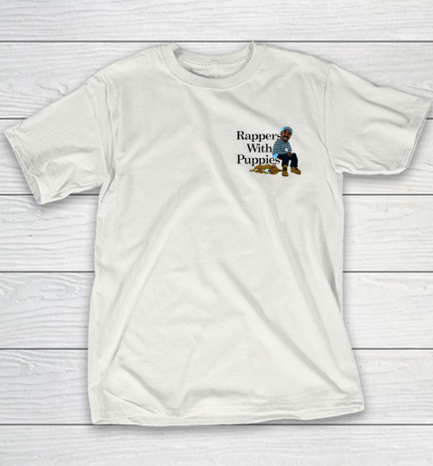 Rappers With Puppies Front and Back Youth T-Shirt