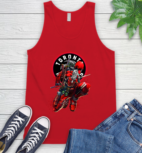 NBA Deadpool Marvel Comics Sports Basketball Toronto Raptors Tank Top 6
