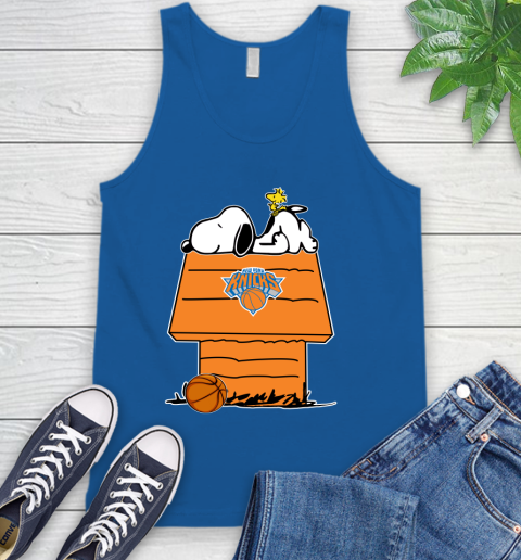 New York Knicks NBA Basketball Snoopy Woodstock The Peanuts Movie Tank Top 5