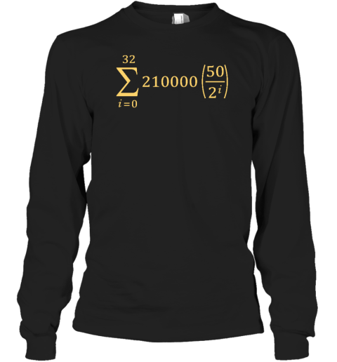 Bitcoin Supply Formula Long Sleeve T