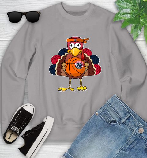 Washington Wizards Turkey thanksgiving day Youth Sweatshirt 4
