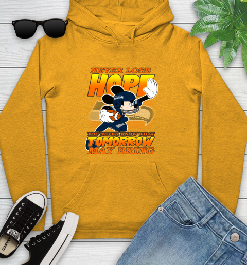 Seattle Seahawks NFL Football Mickey Disney Never Lose Hope Youth Hoodie 2