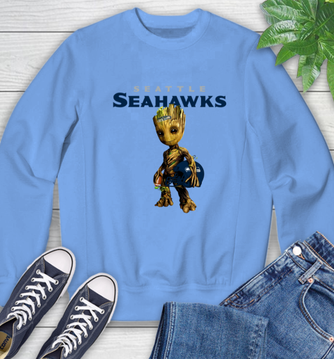 Seattle Seahawks NFL Football Groot Marvel Guardians Of The Galaxy Sweatshirt 11