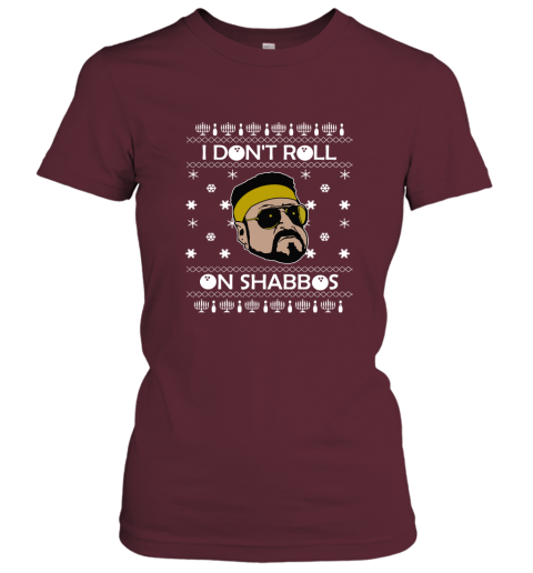 I Don'T Roll On Shabbos Lebowski Ugly Christmas Women's T-Shirt