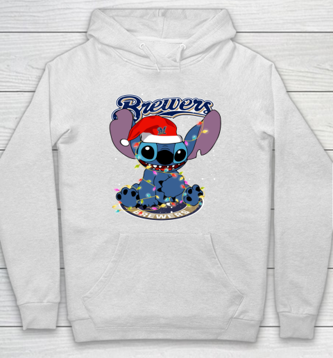 Milwaukee Brewers MLB noel stitch Baseball Christmas Hoodie