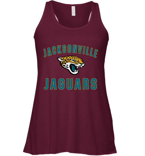 Jacksonville Jaguars Nfl Line By Fanatics Branded Vintage Victory Racerback Tank