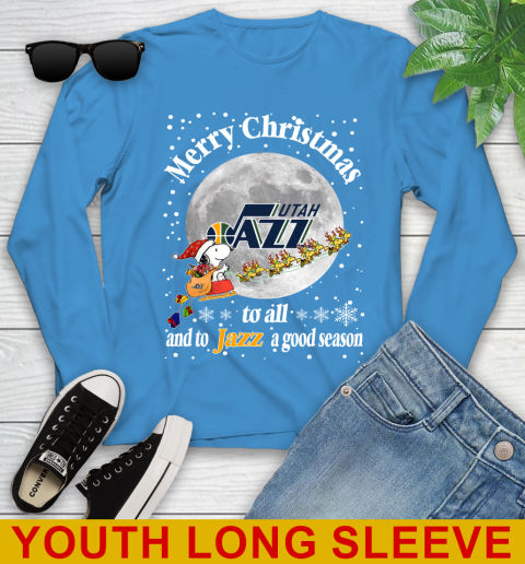 Utah Jazz Merry Christmas To All And To Jazz A Good Season NBA Basketball Sports Youth Long Sleeve 8