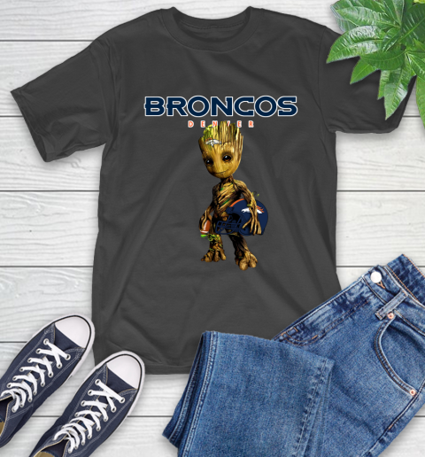 Denver Broncos NFL Football Groot Marvel Guardians Of The Galaxy T-Shirt 2