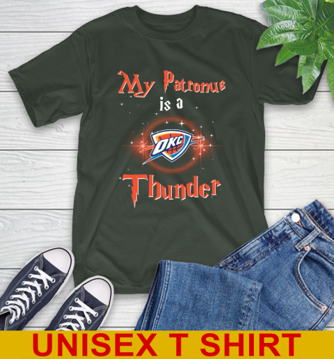 NBA Basketball Harry Potter My Patronus Is A Oklahoma City Thunder T-Shirt 6